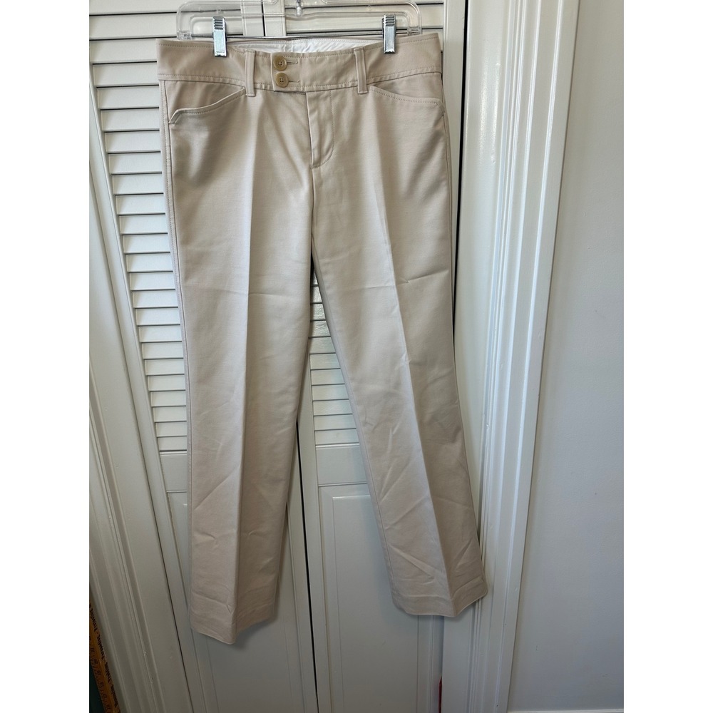 Banana Republic Martin Fit Khaki Beige Straight Leg Stretch Dress Pant 6(73)